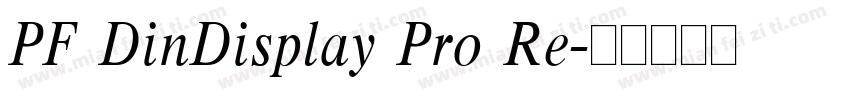 PF DinDisplay Pro Re字体转换